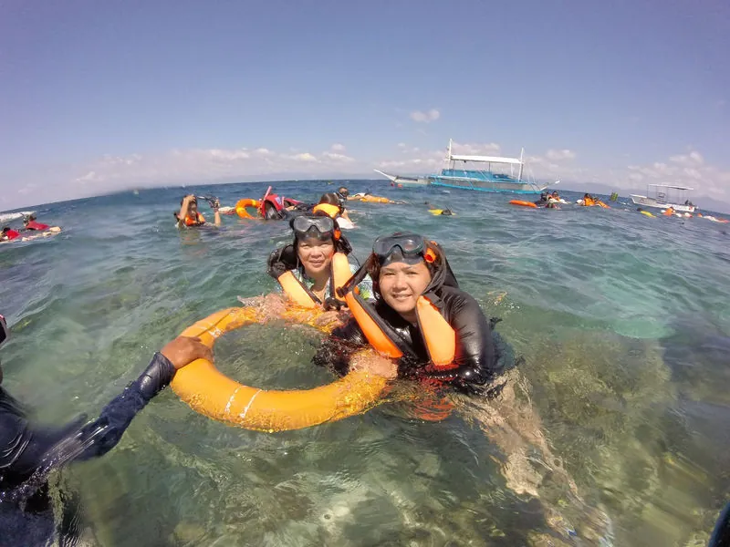Guests snorkelling