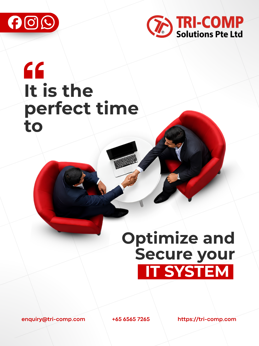 Tri-Comp Solutions ad: It is the perfect time to optimize and secure your IT system