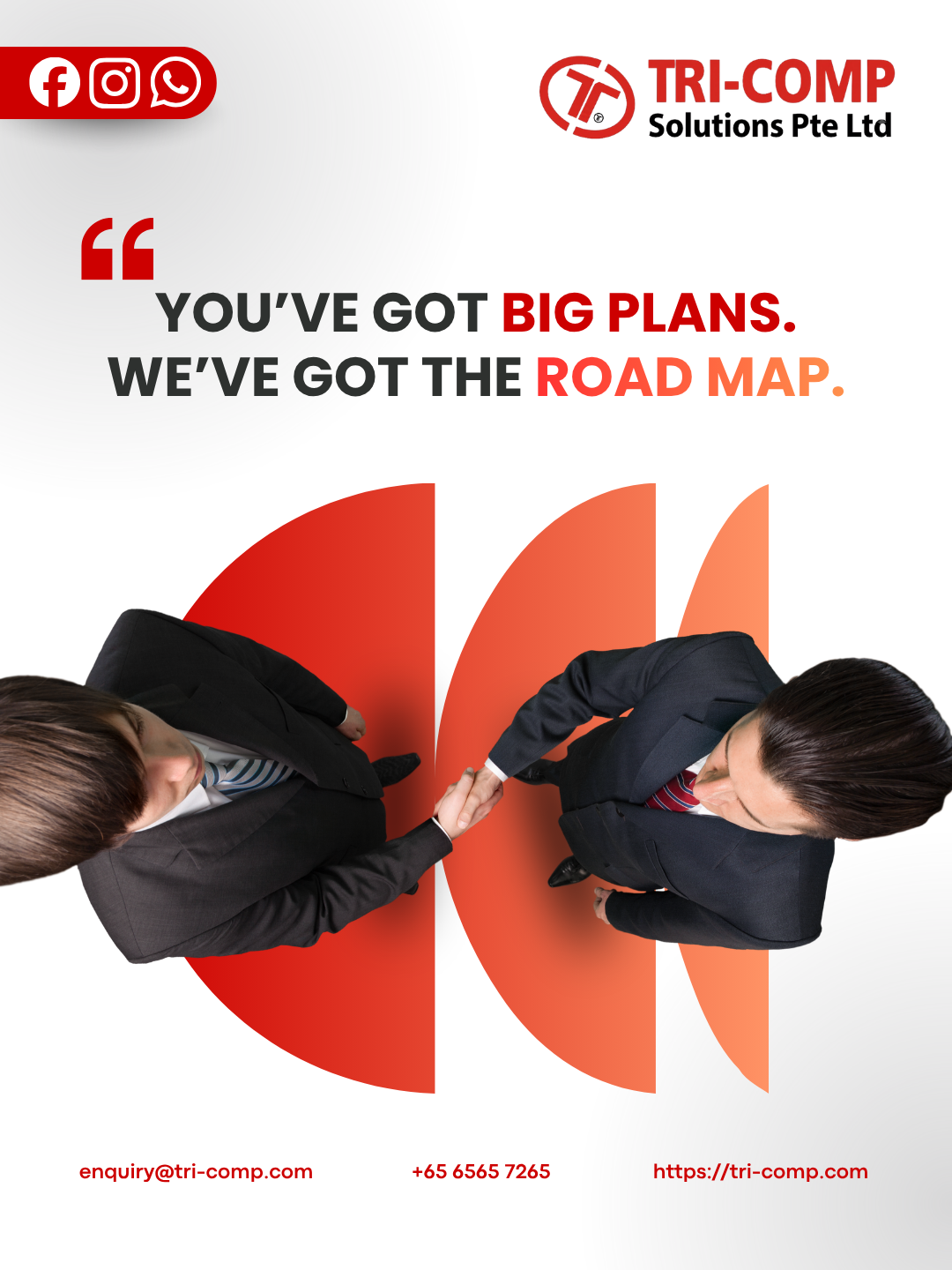Tri-Comp Solutions ad: You've got big plans, we've got the road map