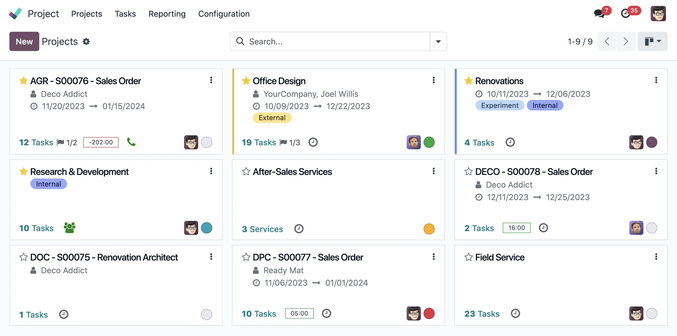 Odoo Project — Tri-Comp rollouts and migrations planned in one board